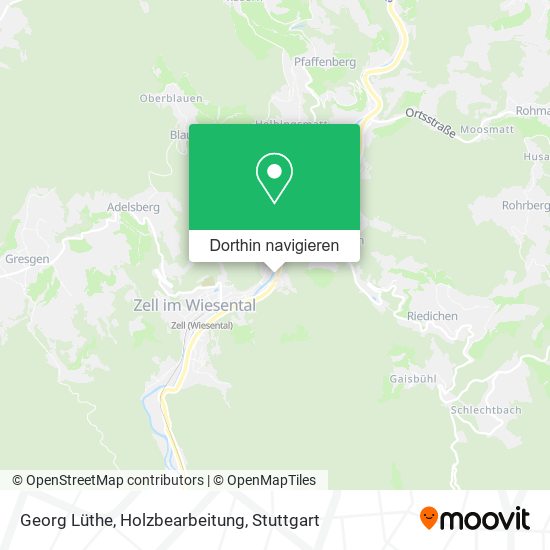 Georg Lüthe, Holzbearbeitung Karte