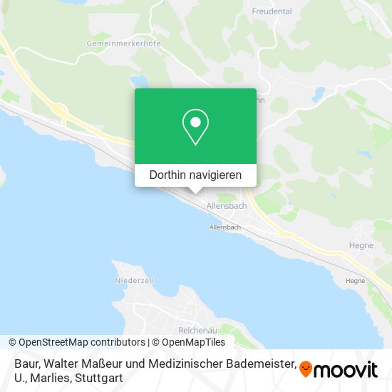 Baur, Walter Maßeur und Medizinischer Bademeister, U., Marlies Karte