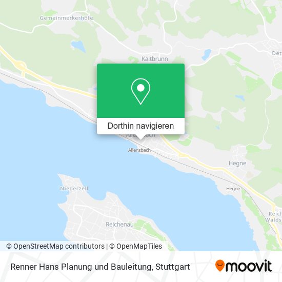 Renner Hans Planung und Bauleitung Karte