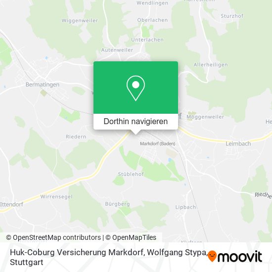 Huk-Coburg Versicherung Markdorf, Wolfgang Stypa Karte