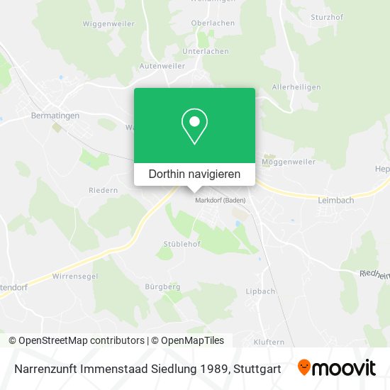 Narrenzunft Immenstaad Siedlung 1989 Karte