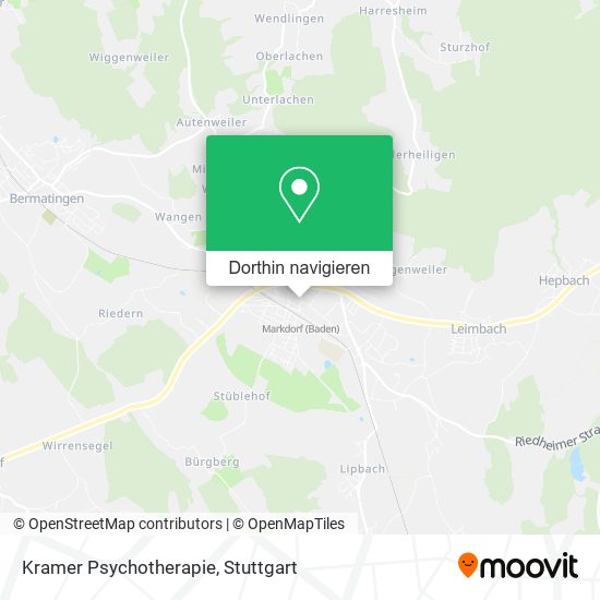 Kramer Psychotherapie Karte