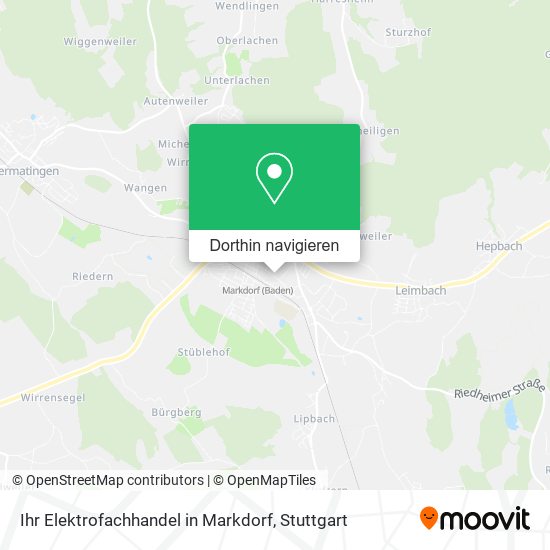 Ihr Elektrofachhandel in Markdorf Karte