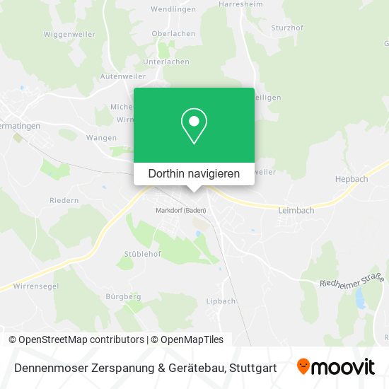 Dennenmoser Zerspanung & Gerätebau Karte