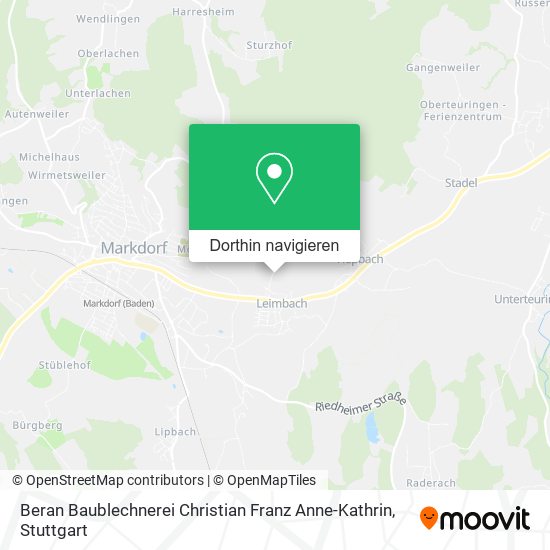 Beran Baublechnerei Christian Franz Anne-Kathrin Karte