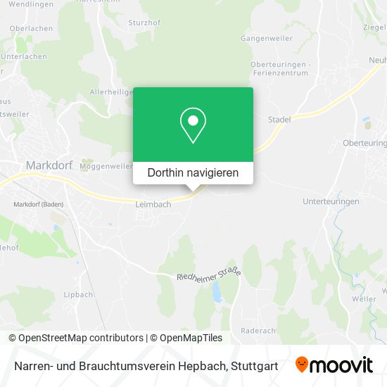 Narren- und Brauchtumsverein Hepbach Karte