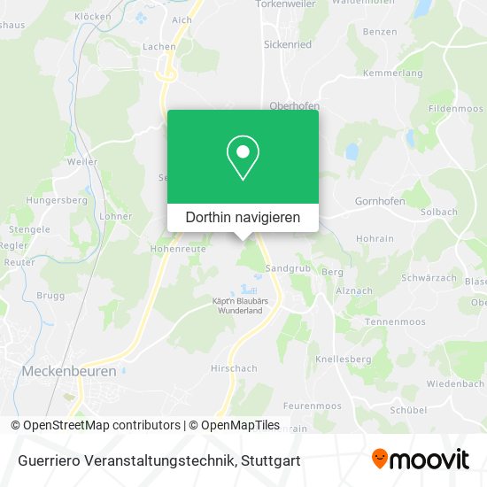 Guerriero Veranstaltungstechnik Karte