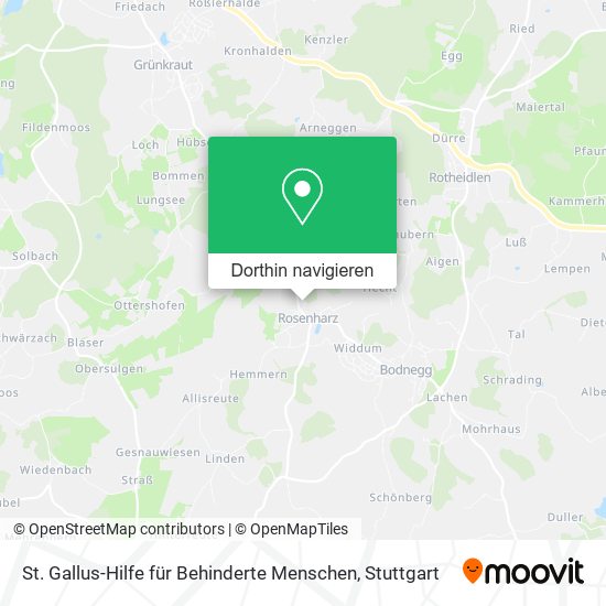 St. Gallus-Hilfe für Behinderte Menschen Karte