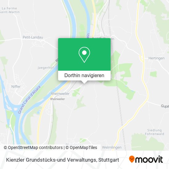 Kienzler Grundstücks-und Verwaltungs Karte