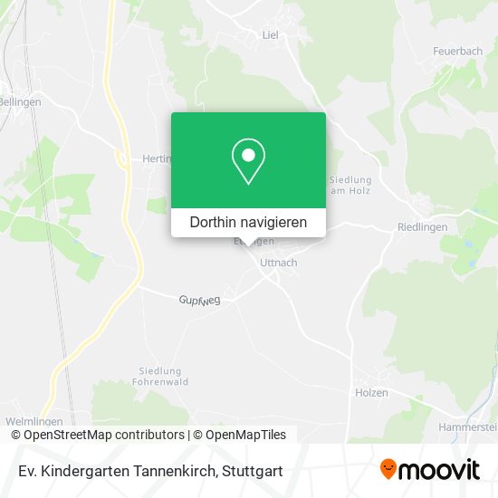 Ev. Kindergarten Tannenkirch Karte