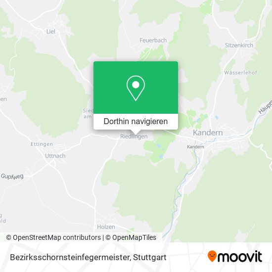 Bezirksschornsteinfegermeister Karte