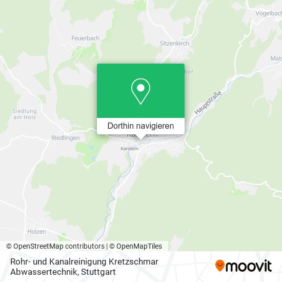 Rohr- und Kanalreinigung Kretzschmar Abwassertechnik Karte