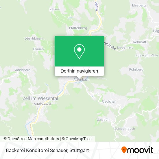 Bäckerei Konditorei Schauer Karte