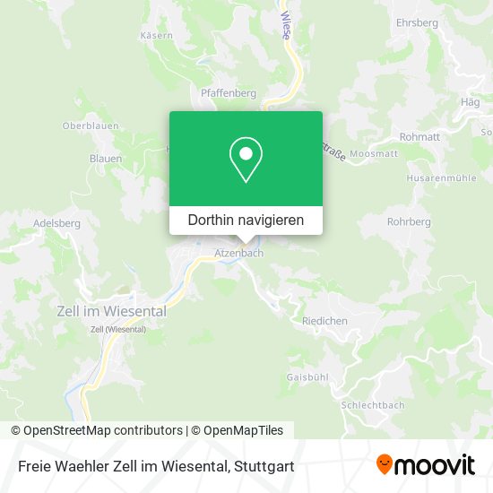 Freie Waehler Zell im Wiesental Karte