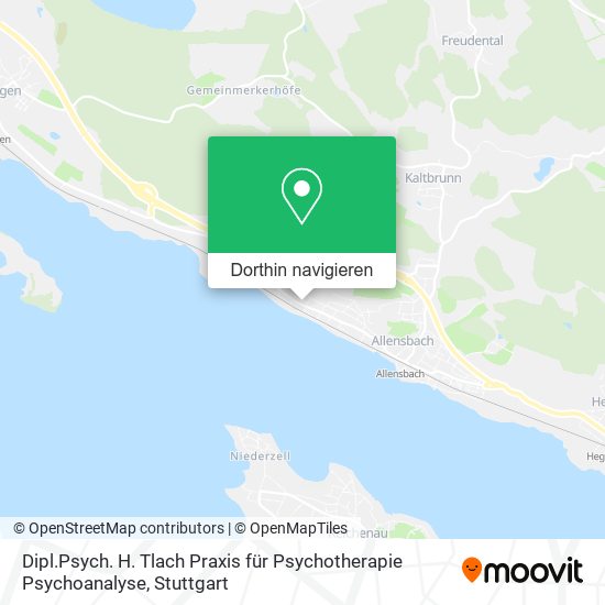 Dipl.Psych. H. Tlach Praxis für Psychotherapie Psychoanalyse Karte