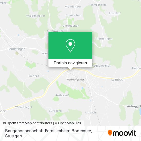 Baugenossenschaft Familienheim Bodensee Karte