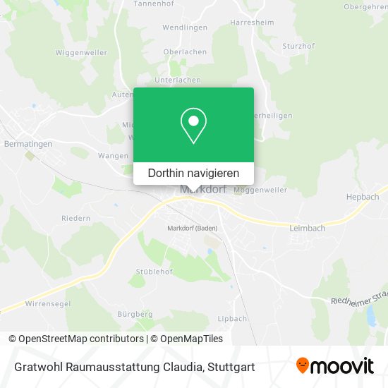 Gratwohl Raumausstattung Claudia Karte