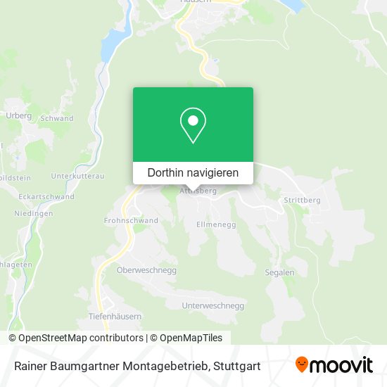 Rainer Baumgartner Montagebetrieb Karte