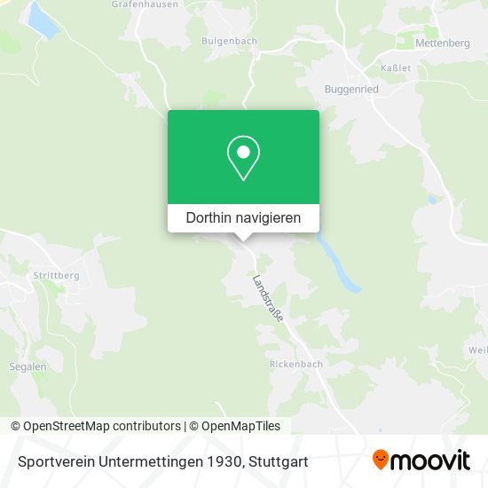 Sportverein Untermettingen 1930 Karte