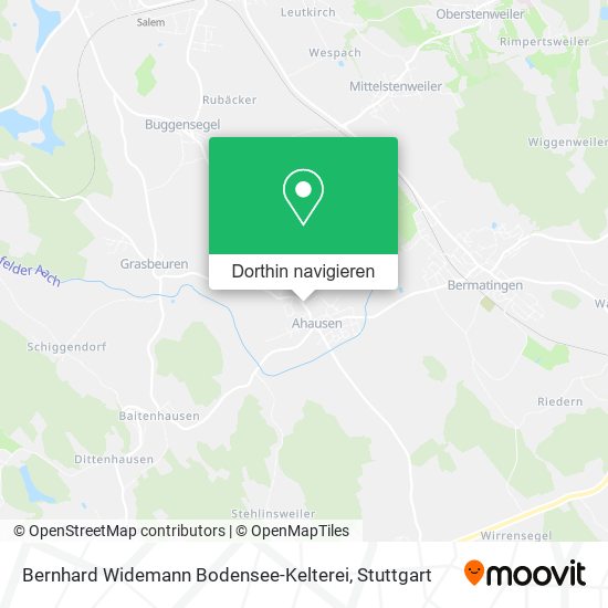 Bernhard Widemann Bodensee-Kelterei Karte