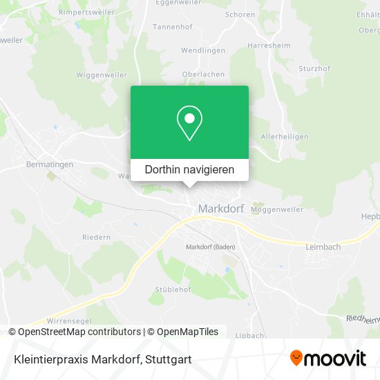 Kleintierpraxis Markdorf Karte