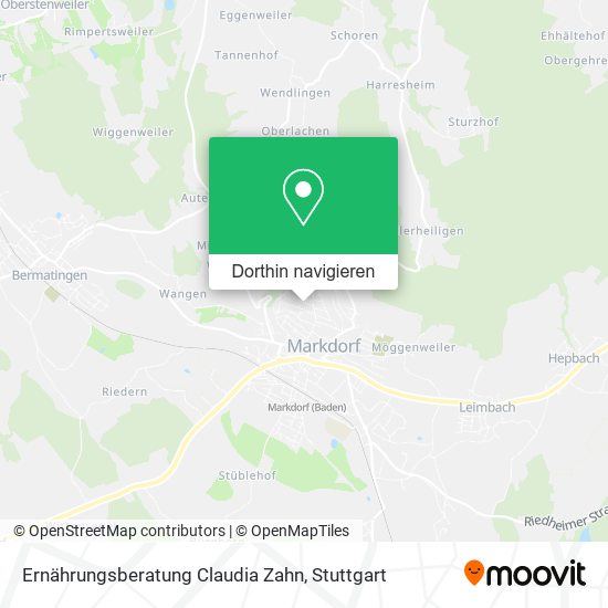 Ernährungsberatung Claudia Zahn Karte