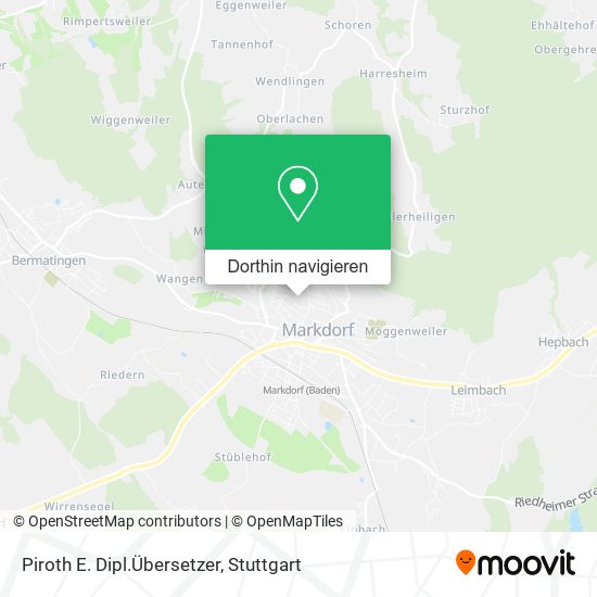 Piroth E. Dipl.Übersetzer Karte