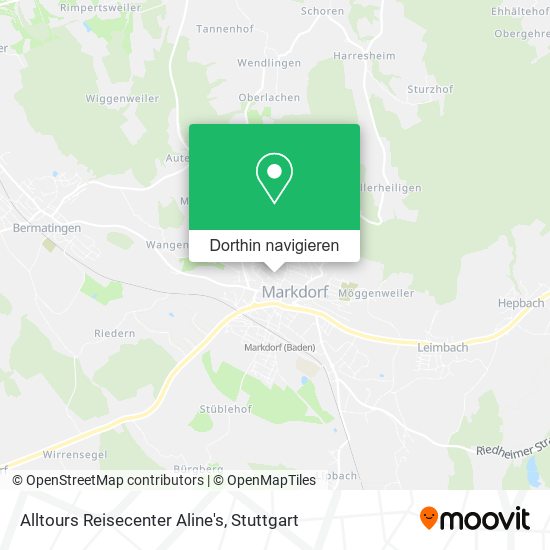Alltours Reisecenter Aline's Karte