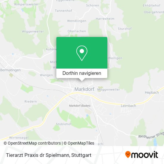 Tierarzt Praxis dr Spielmann Karte