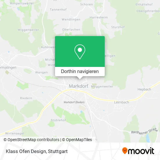 Klass Ofen Design Karte