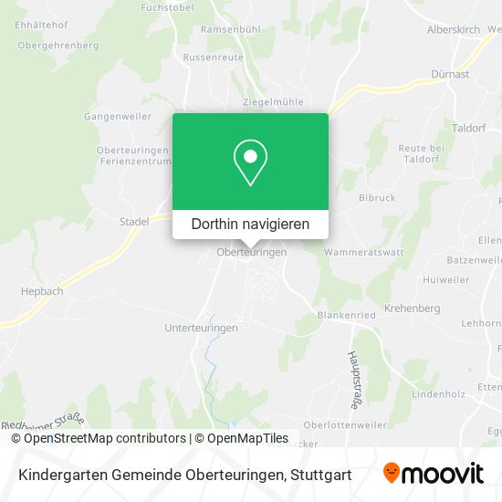 Kindergarten Gemeinde Oberteuringen Karte
