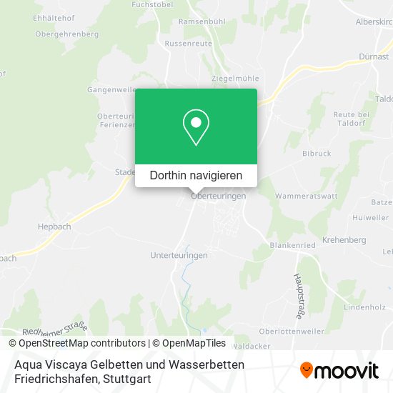Aqua Viscaya Gelbetten und Wasserbetten Friedrichshafen Karte