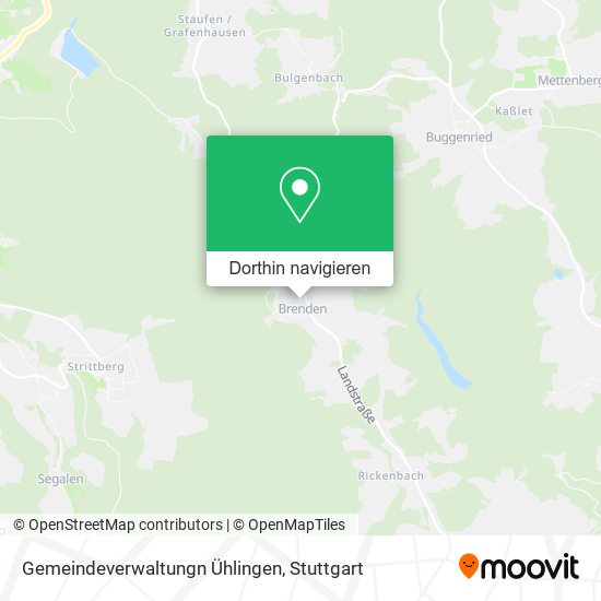 Gemeindeverwaltungn Ühlingen Karte