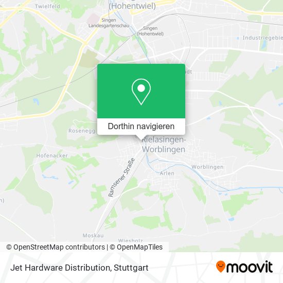 Jet Hardware Distribution Karte
