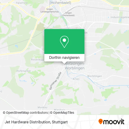 Jet Hardware Distribution Karte