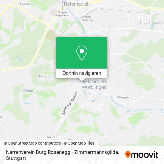 Narrenverein Burg Rosenegg - Zimmermannsgilde Karte