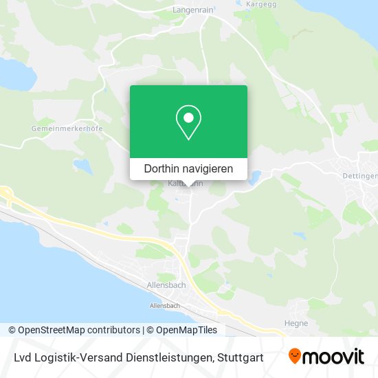 Lvd Logistik-Versand Dienstleistungen Karte