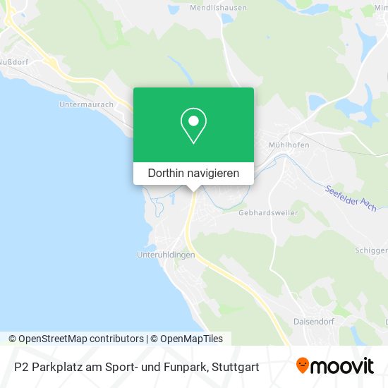 P2 Parkplatz am Sport- und Funpark Karte