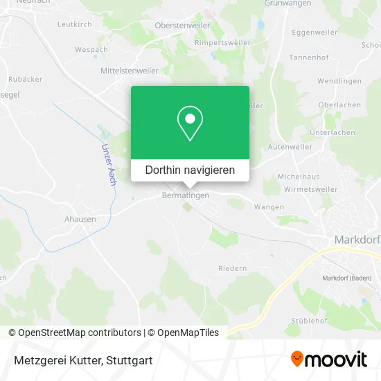 Metzgerei Kutter Karte