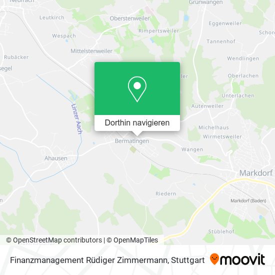 Finanzmanagement Rüdiger Zimmermann Karte