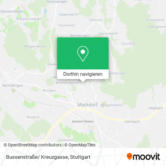 Bussenstraße/ Kreuzgasse Karte