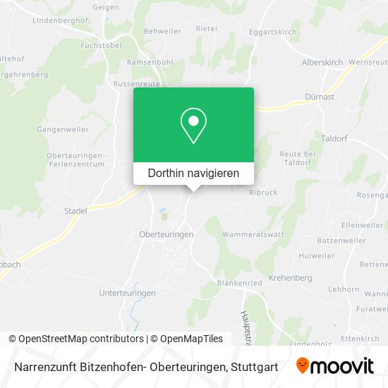 Narrenzunft Bitzenhofen- Oberteuringen Karte