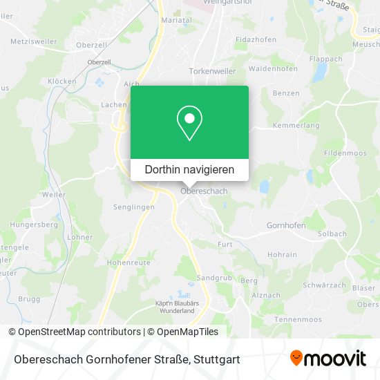 Obereschach Gornhofener Straße Karte
