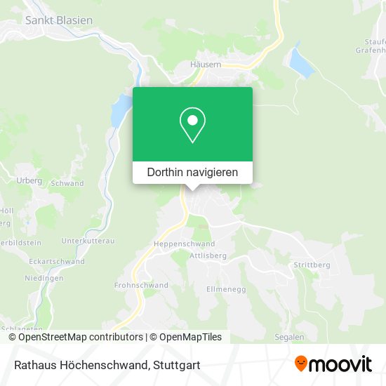 Rathaus Höchenschwand Karte