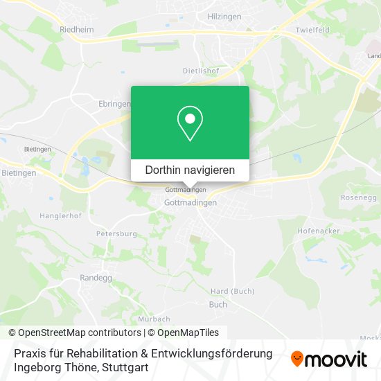Praxis für Rehabilitation & Entwicklungsförderung Ingeborg Thöne Karte