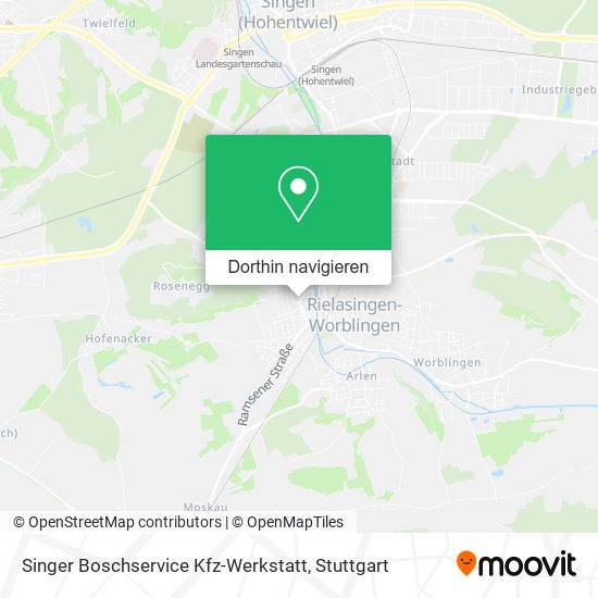 Singer Boschservice Kfz-Werkstatt Karte