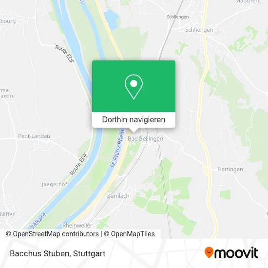 Bacchus Stuben Karte