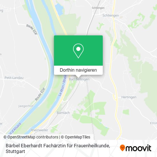 Bärbel Eberhardt Fachärztin für Frauenheilkunde Karte