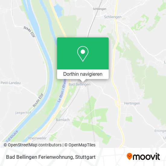 Bad Bellingen Ferienwohnung Karte