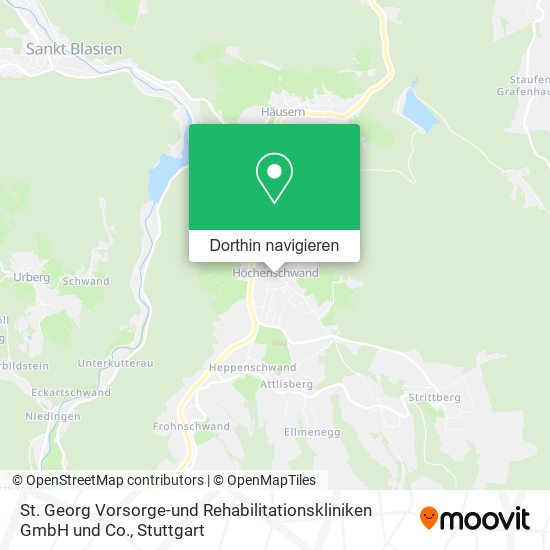 St. Georg Vorsorge-und Rehabilitationskliniken GmbH und Co. Karte